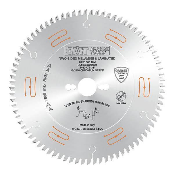 Chrome Coated Cut-Off Circular Saw Blade for Two-Sided Melamine W247267