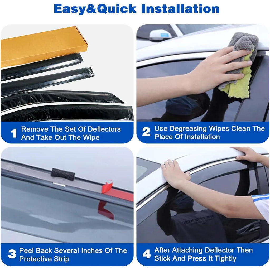 4Pcs Car Window Visors for 2019-2023 Toyota RAV4 I93351