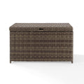 Weathered Brown Wicker Patio Deck Box O267