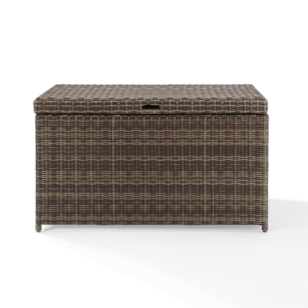 Weathered Brown Wicker Patio Deck Box O267