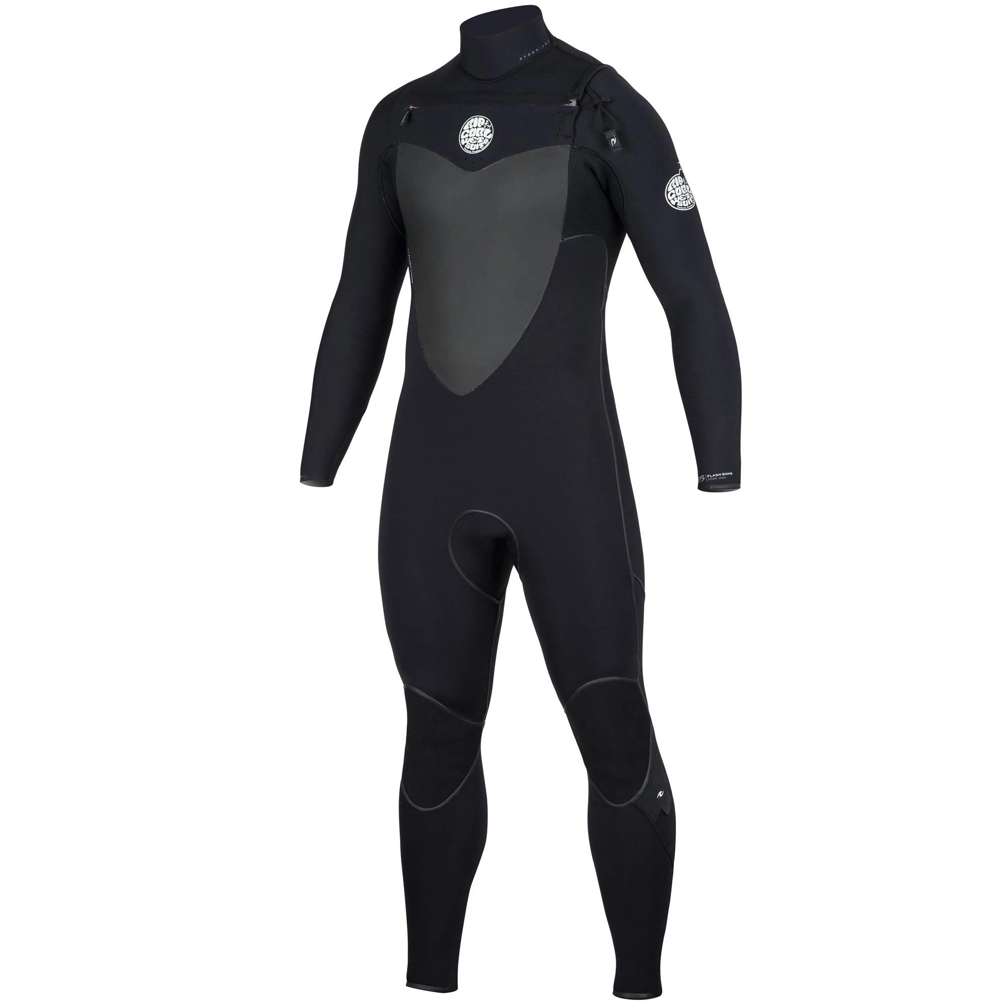 Black 3/2 Chest Zip Wetsuit K1264