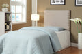 Ivory Fabric Twin Headboard A79262