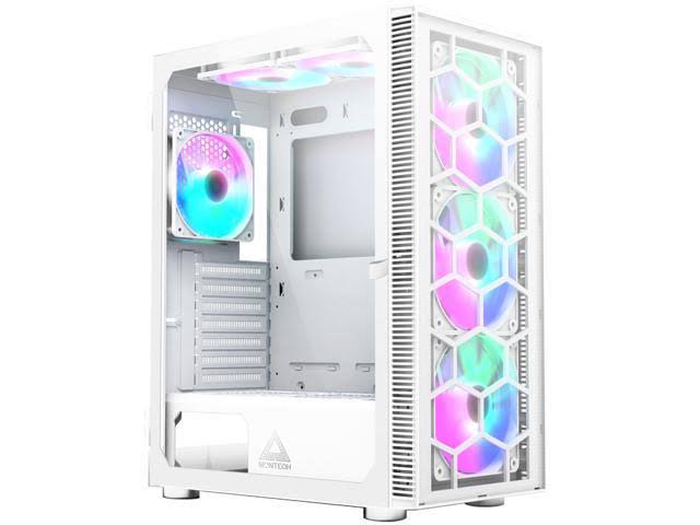 ATX Mid-Tower PC Gaming Case with Tempered Glass D961935