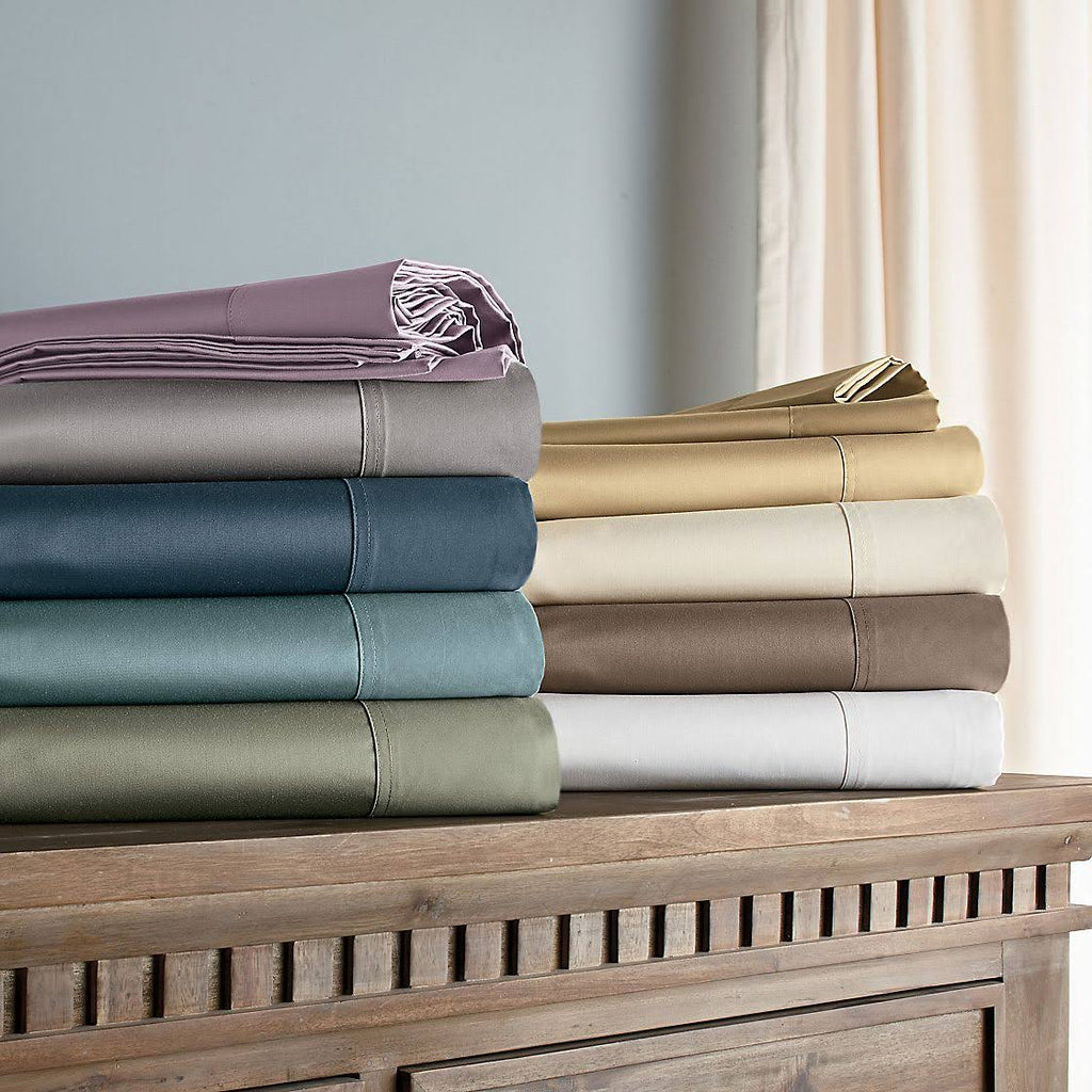 Midnight Blue 450 Thread Count Supima Cotton Sateen California King Deep Pocket Sheet S122098