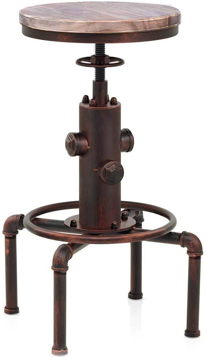 Red Bronze Industrial Bar Stool O917977