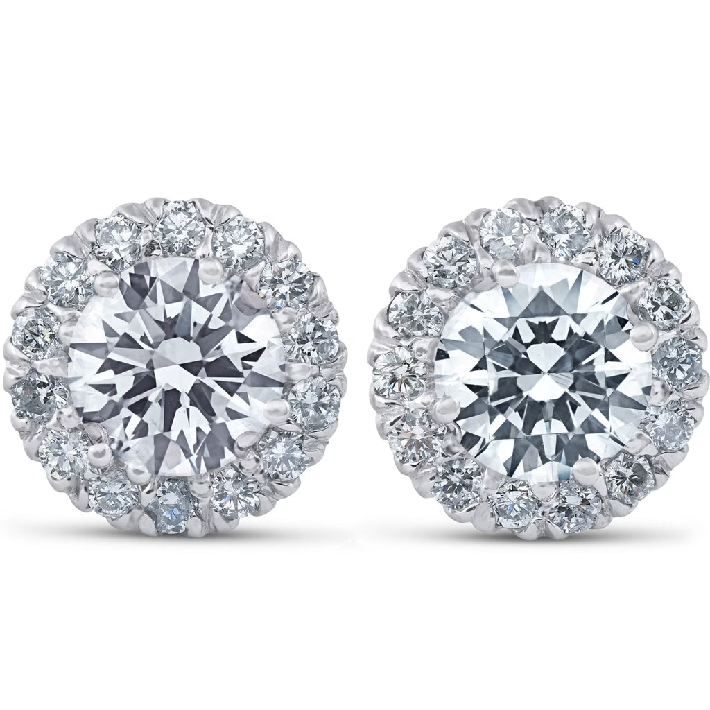 14k White Gold Lab Grown Diamond Studs J44389