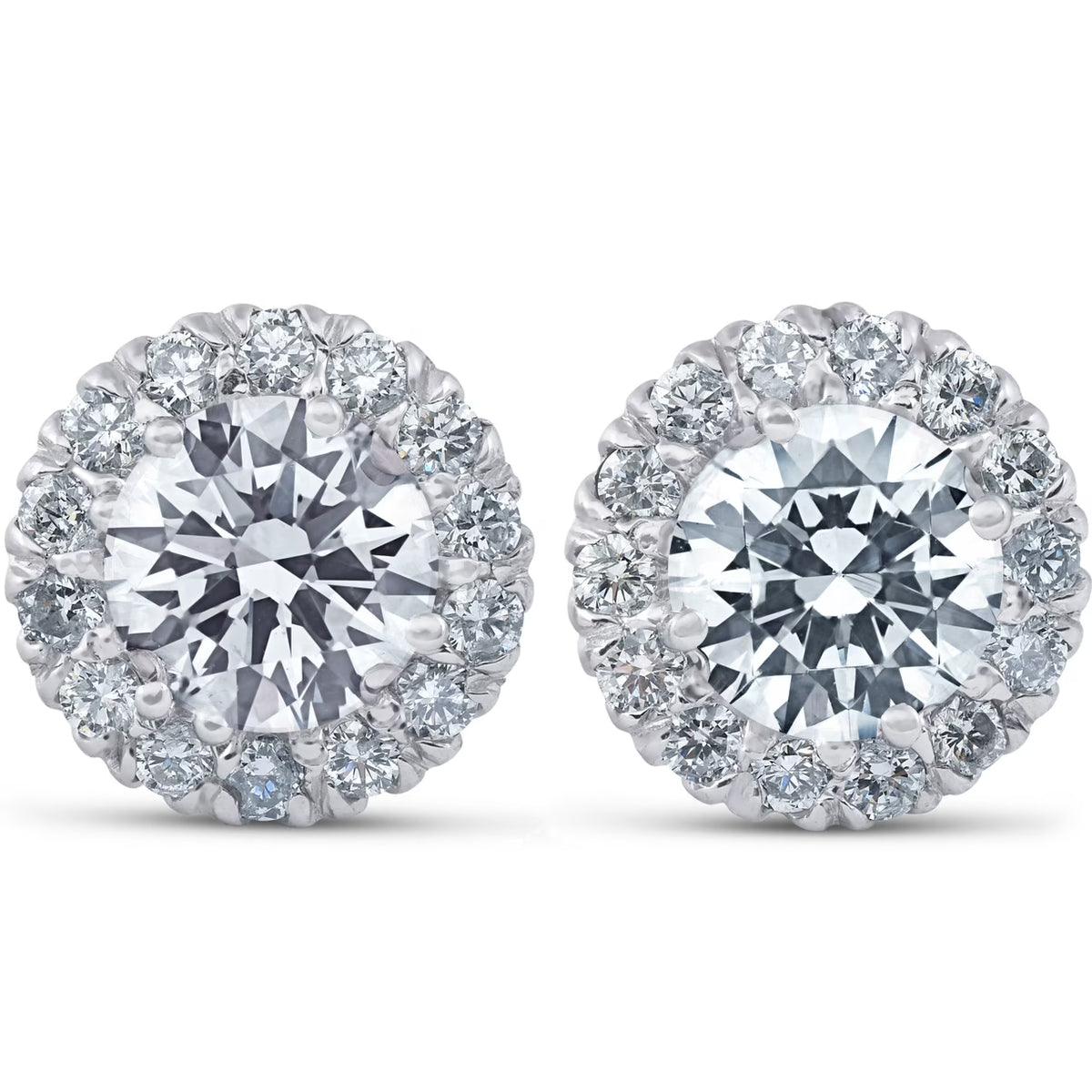 14k White Gold Lab Grown Diamond Studs J44389