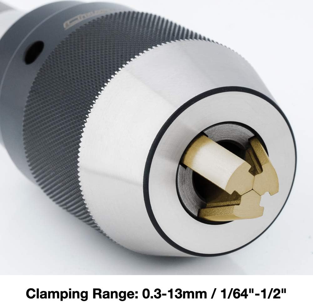 1/64"-1/2" Heavy Duty Keyless Drill Chuck, JT6 Mount, Titanium Jaws R3999