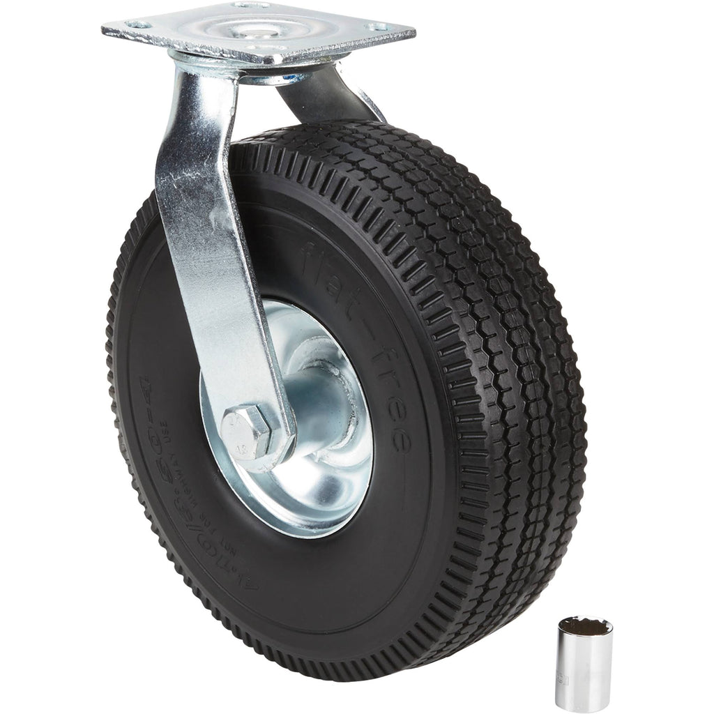 10in. Swivel Flat-Free Solid Polyurethane Caster O327236
