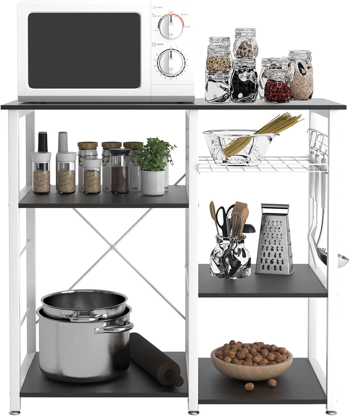 Maple 3-Tier Microwave Cart Stand R5027