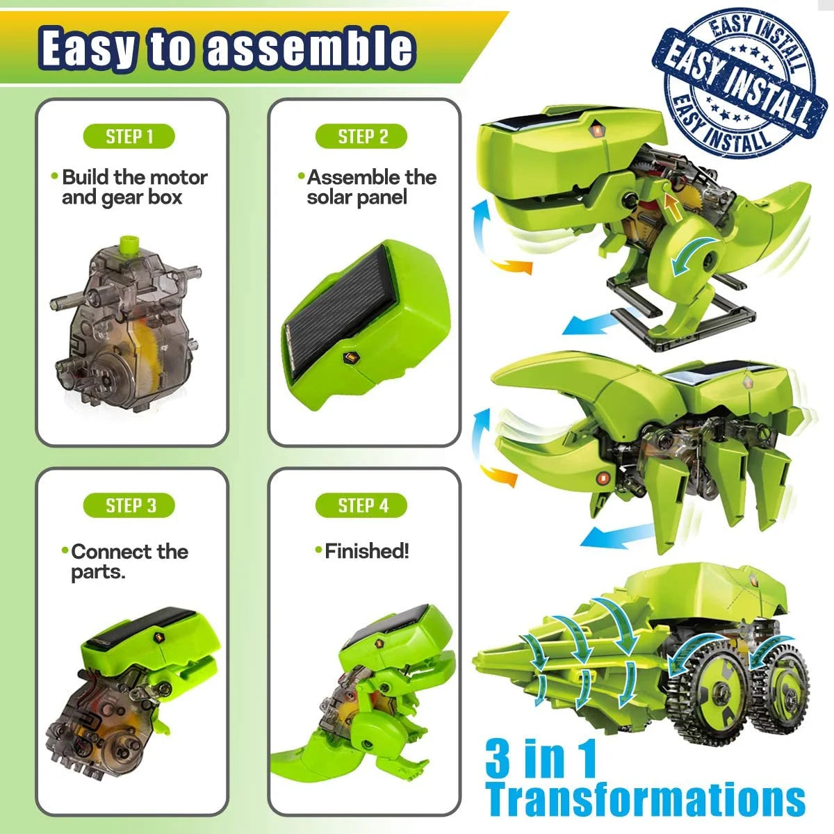 Solar Robot Kit 3-in-1 STEM Projects Robot Kit P922