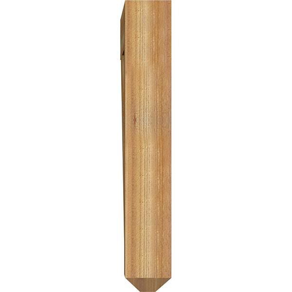 6x22W x 34x22D x 38x22H Traditional Craftsman Rough Sawn Bracket, Western Red Cedar R38728
