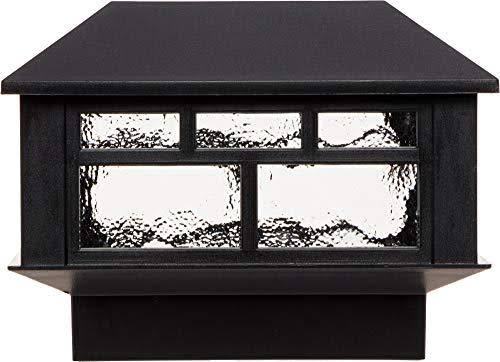 12 Pack Solar Powered 10 Lumen Post Cap Light (Black) Z829871
