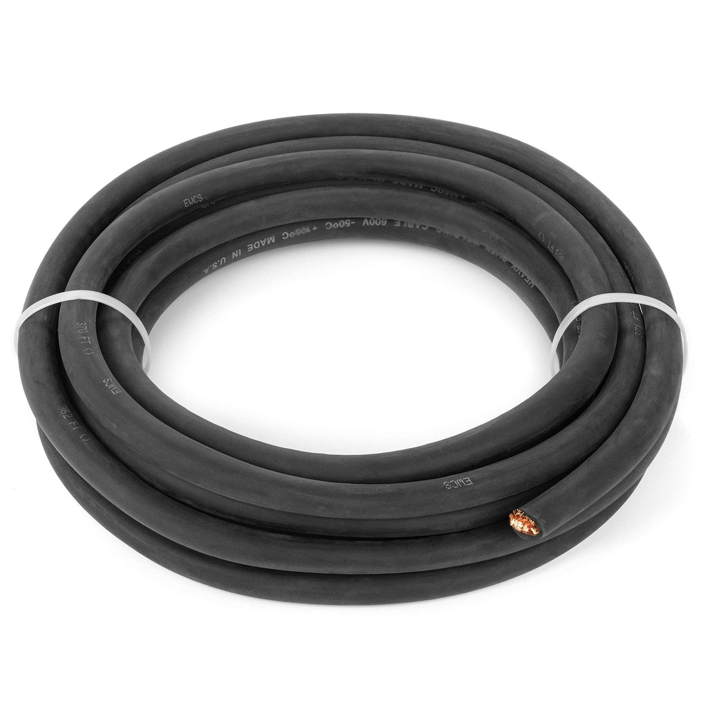 25 Feet Black Welding Cable U876763