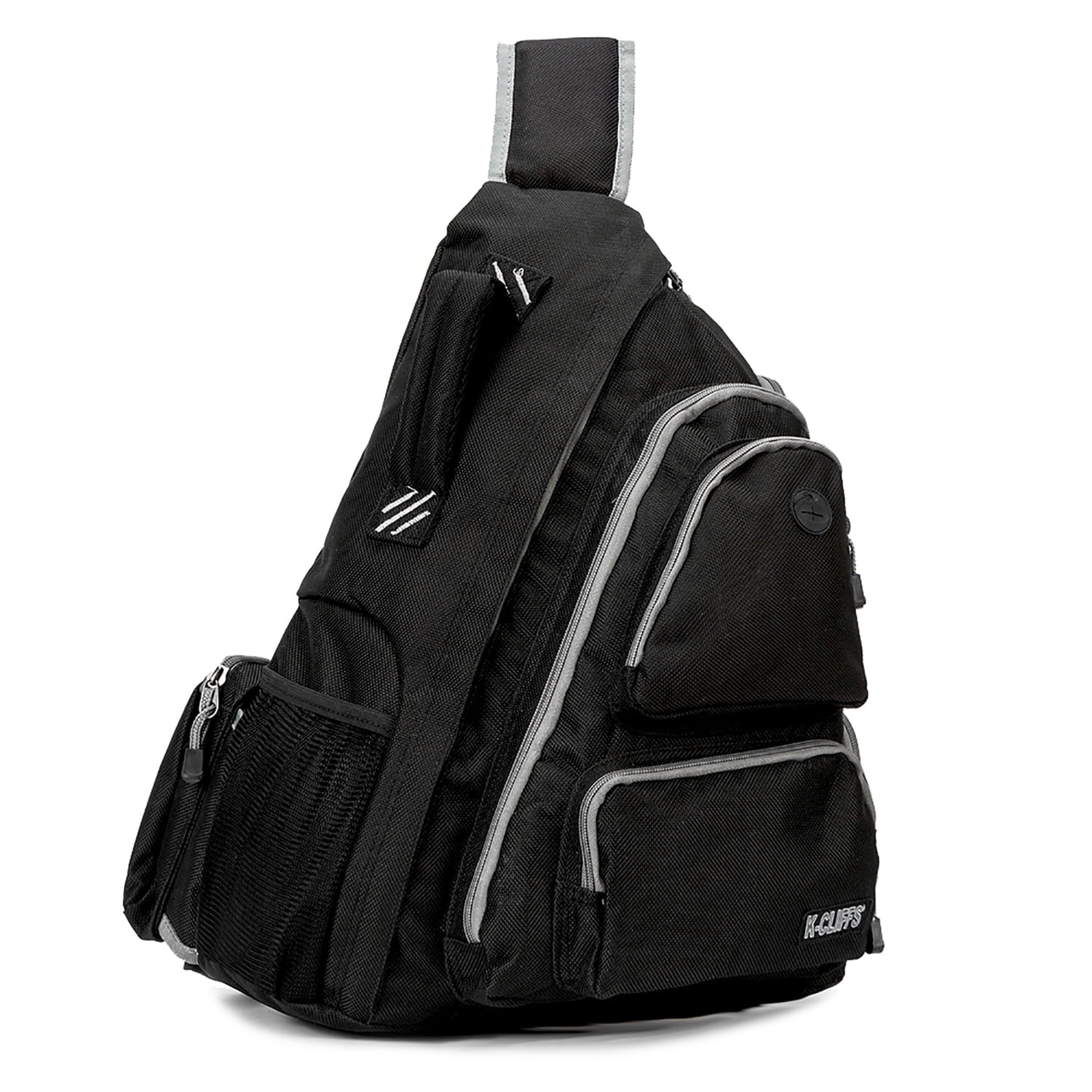 Black Polyester Sling Backpack L33011