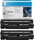 2 Pack Black Toner Cartridge 36A for HP Printer T887164