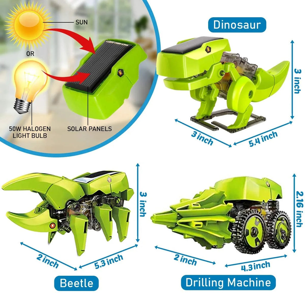 Solar Robot Kit 3-in-1 STEM Projects Robot Kit P922