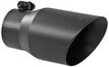 Black 8x22 Universal Exhaust Tip V12002