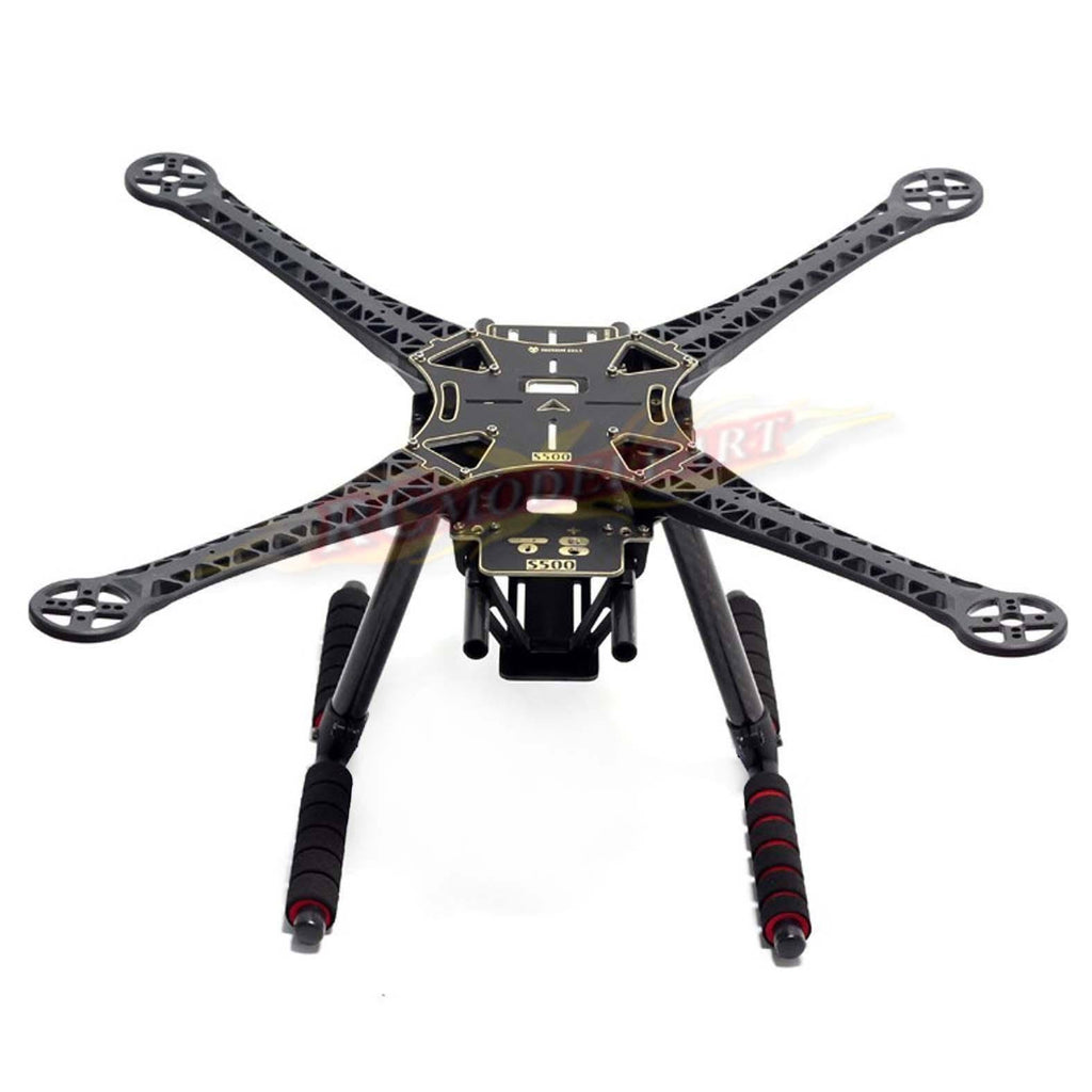 Quadcopter Fuselage Frame Kit PCB Version with Carbon Fiber Landing Gear Skid U498292