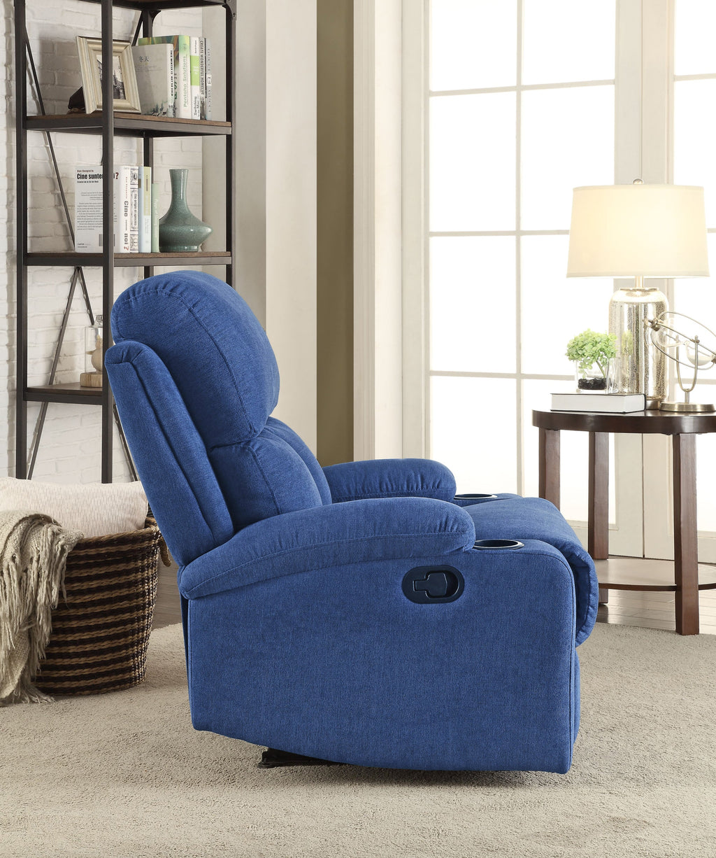 Blue Velvet Recliner D370767