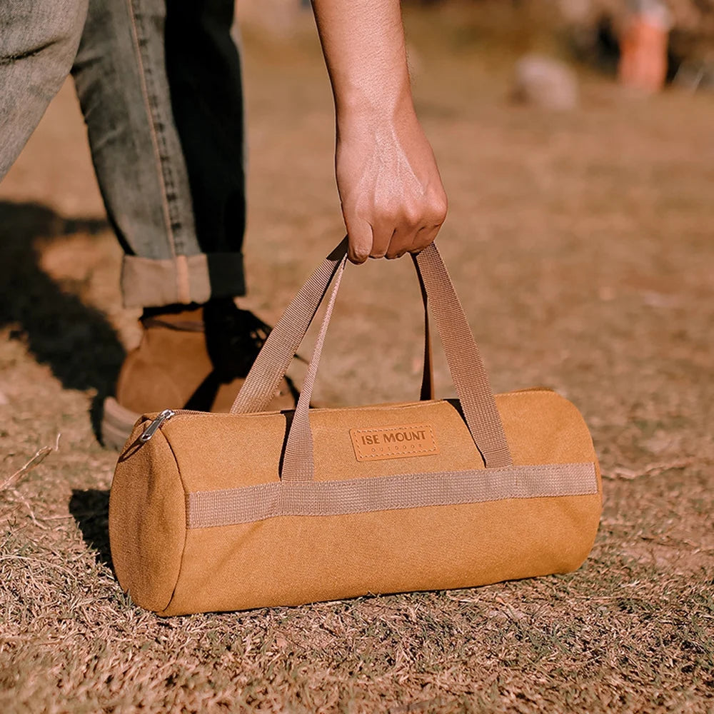 Khaki Canvas Tent Ground Nail Storage Bag M96461