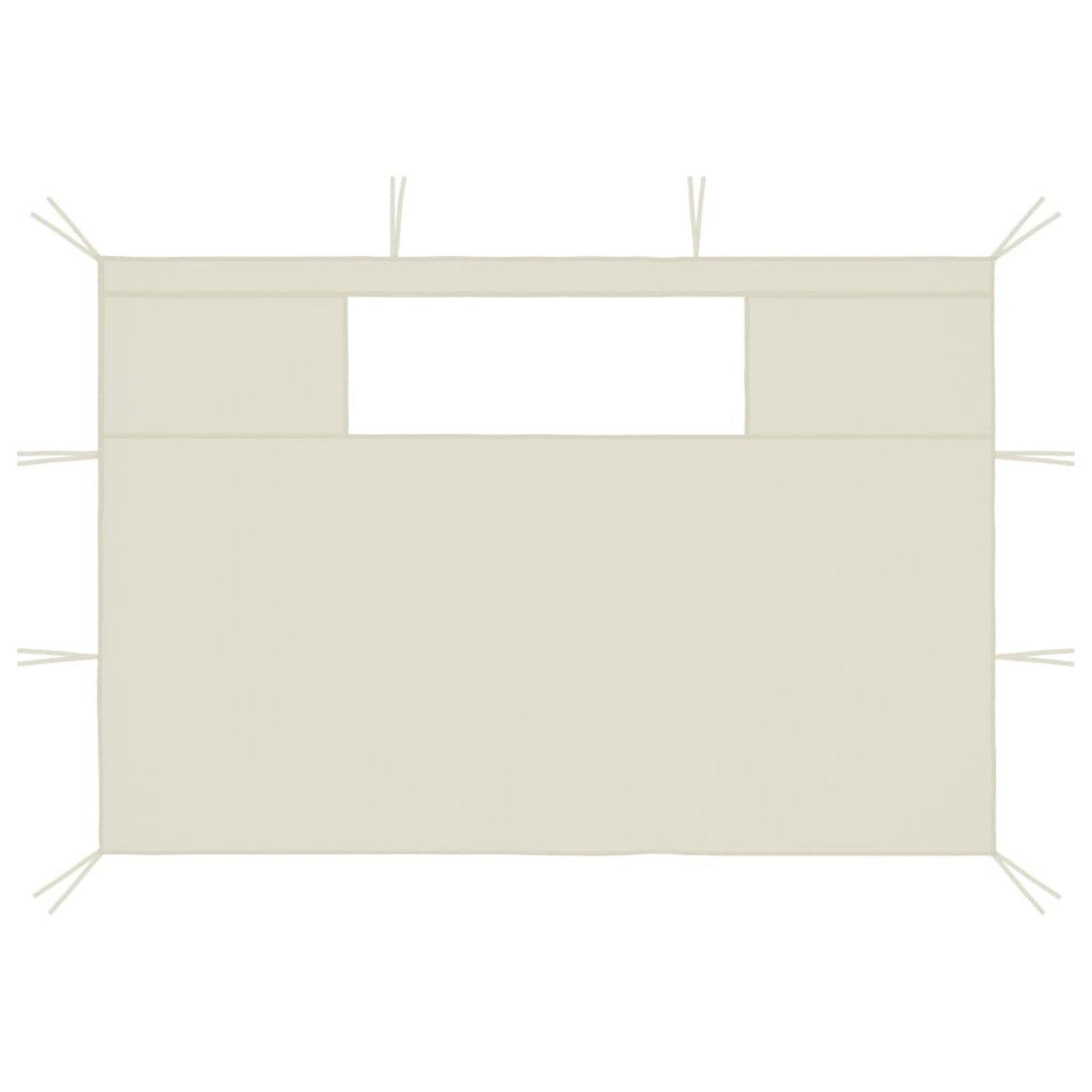 Gazebo Sidewalls with Windows 2 pcs O739