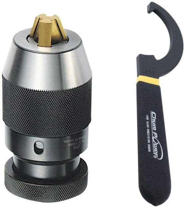 1/64"-1/2" Heavy Duty Keyless Drill Chuck, JT6 Mount, Titanium Jaws R3999