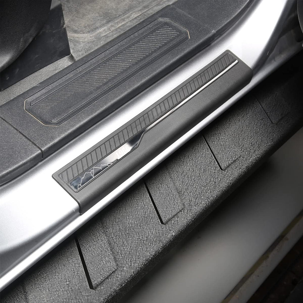 Door Sill Guards Entry Sill Plate Protection 4Pcs/Set ABS Plastic Pack of 2 D875