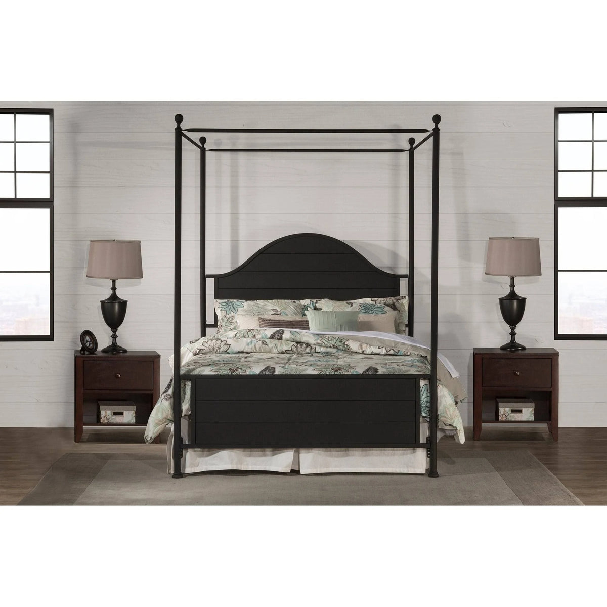 King Canopy Metal Bed X1079