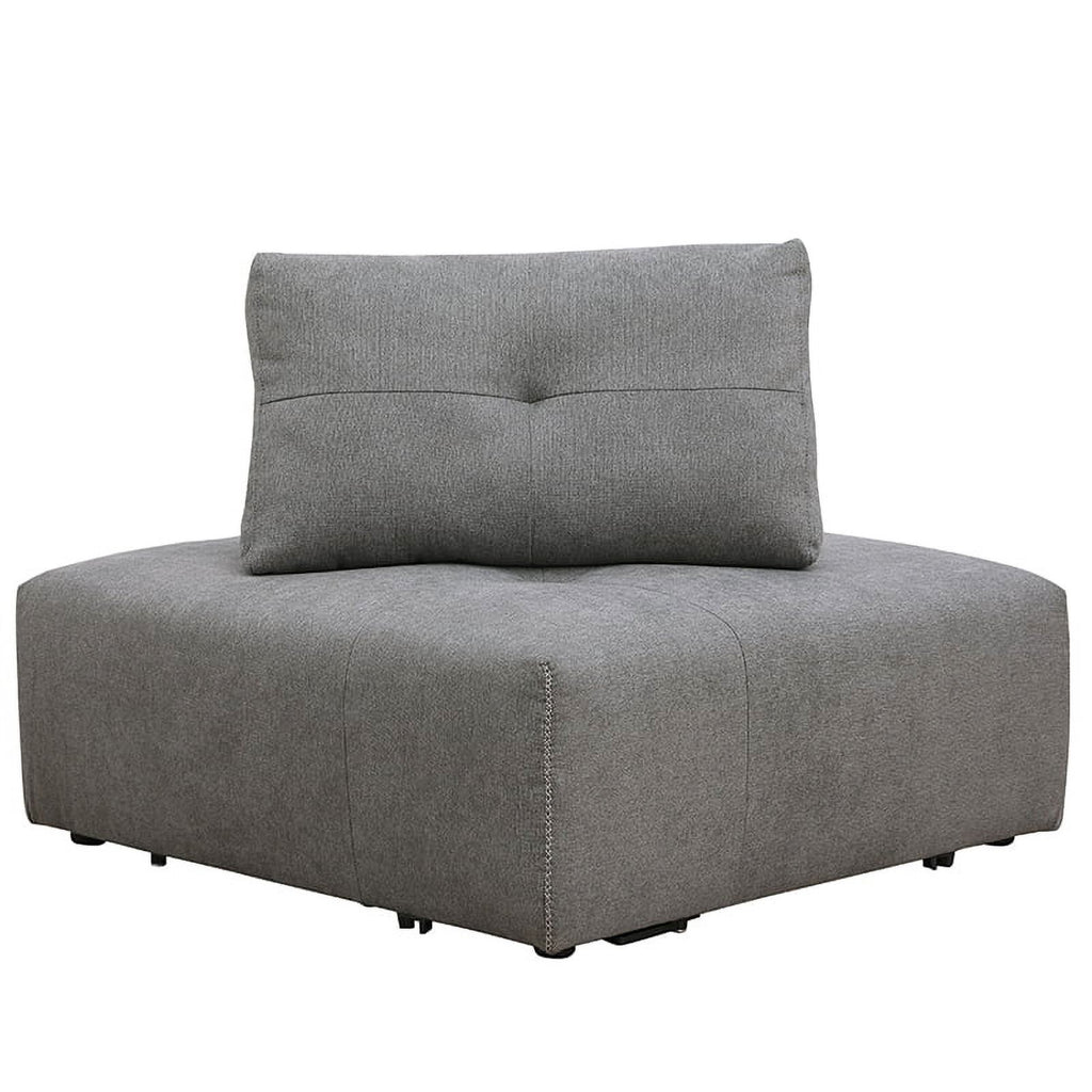 Gray Linen Fabric Corner Wedge C874
