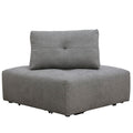 Gray Linen Fabric Corner Wedge C874