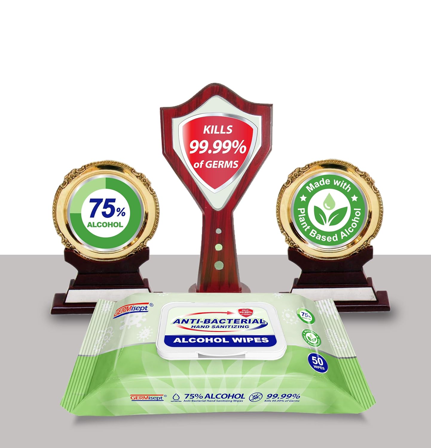 75% Alcohol Antiseptic Hand Sanitizer Wipes (1200 Wipes) B908