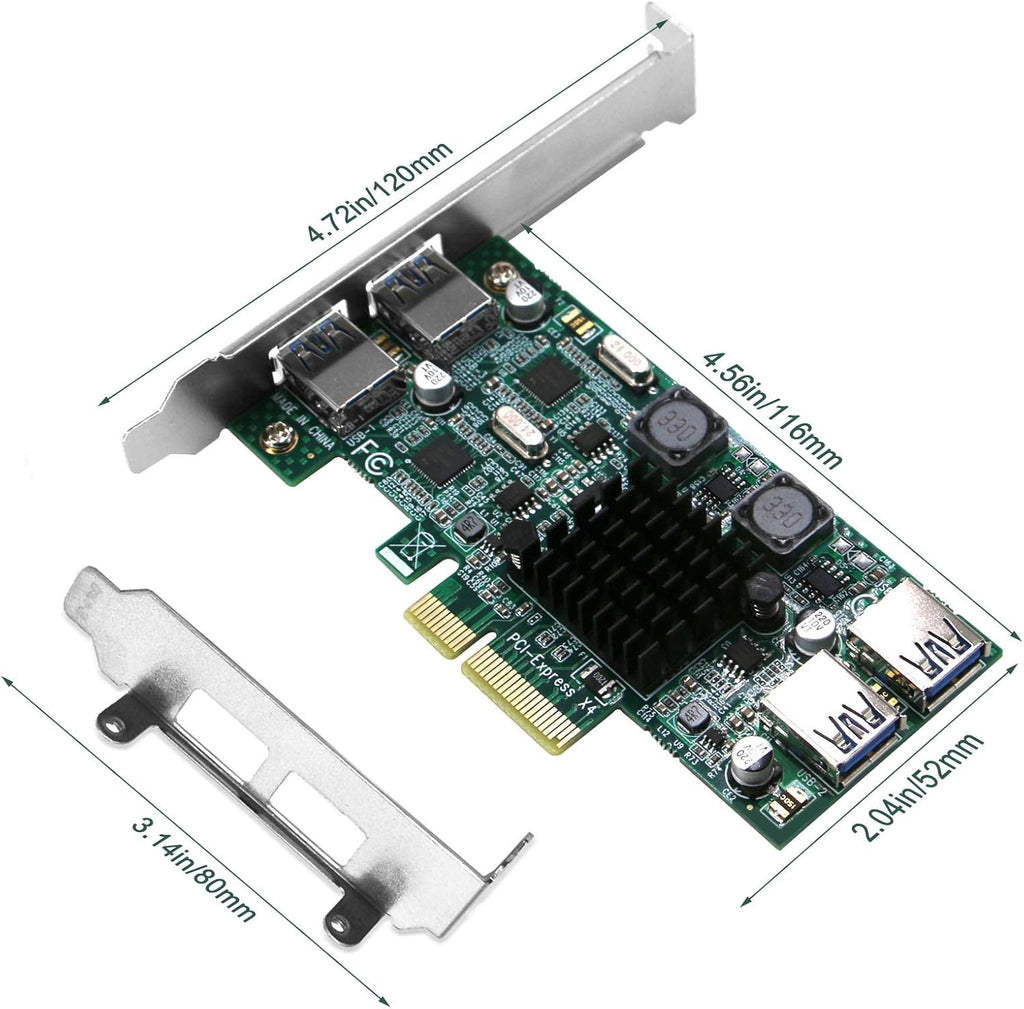 4 Port PCIe USB 3.0 Card Adapter, Pack of 2 P468
