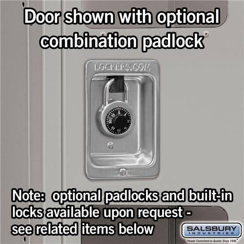 Gray Metal Locker, Triple Tier, 5 Feet High J931