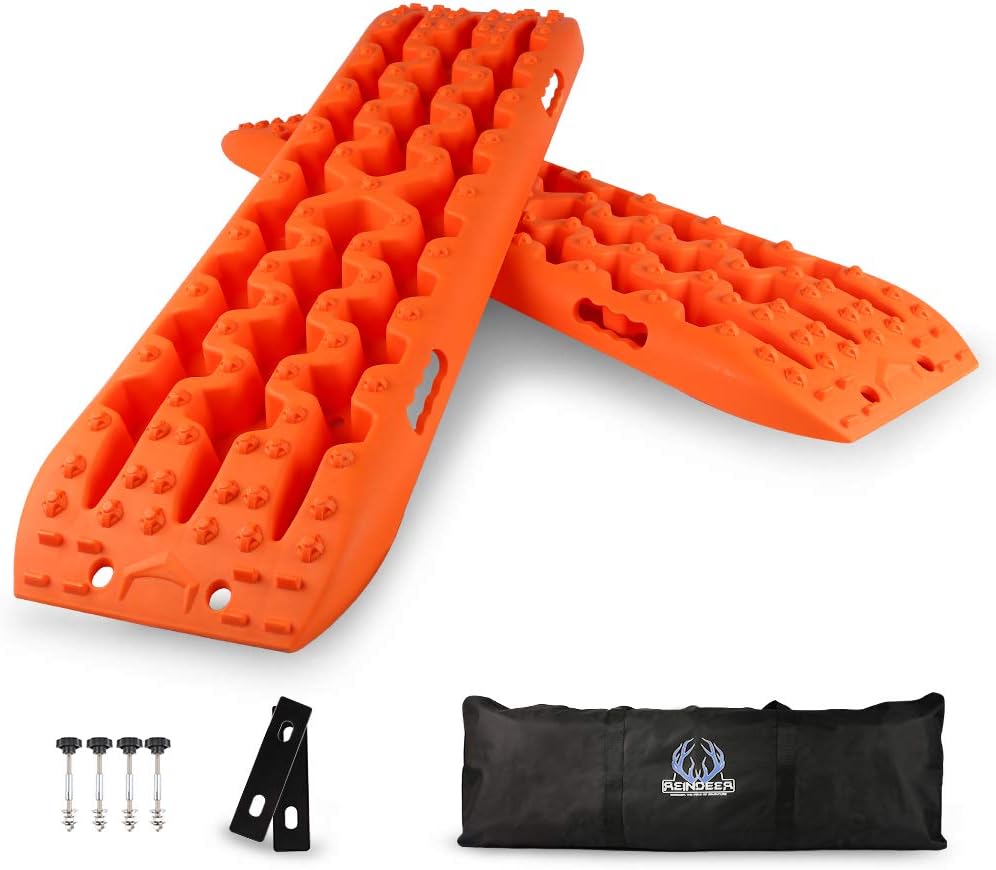 Black Slim 4WD Traction Tracks Mat Pack of 2 L172