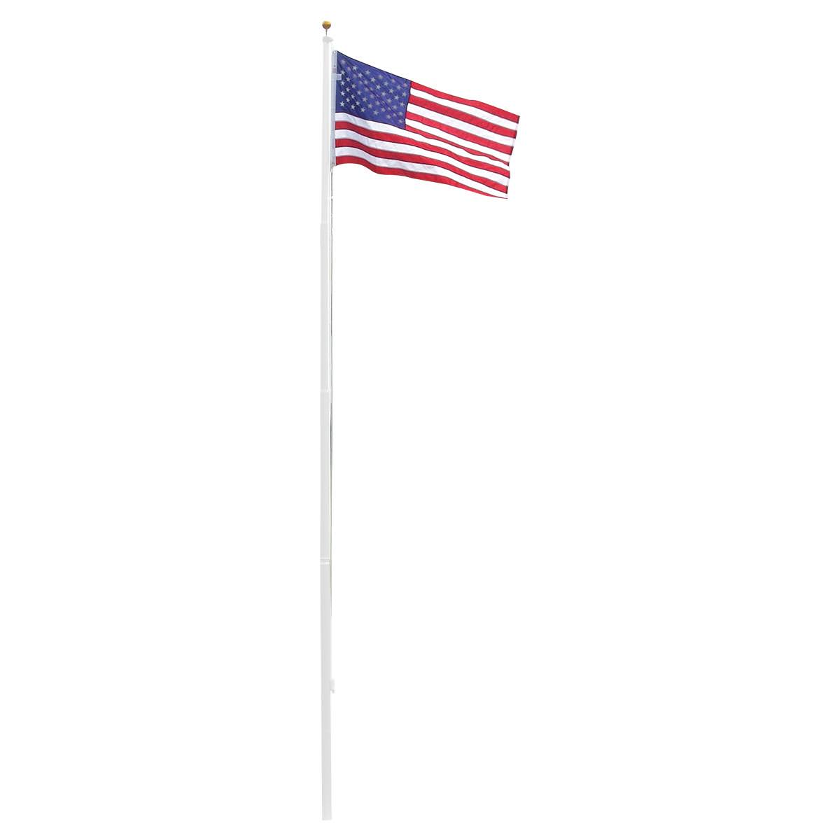 20ft Residential Flagpole with Nylon Flag 3ft x 5ft H431