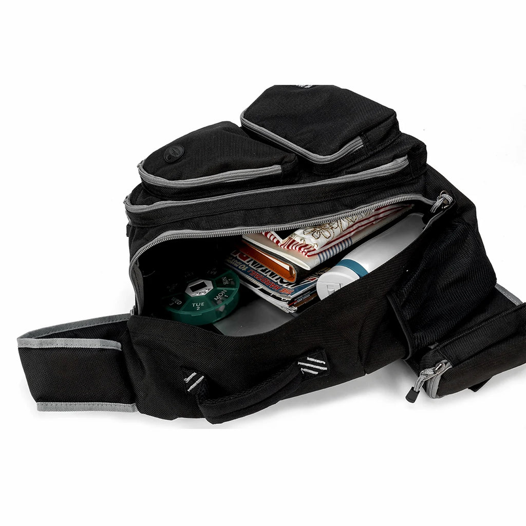 Black Polyester Sling Backpack L33011