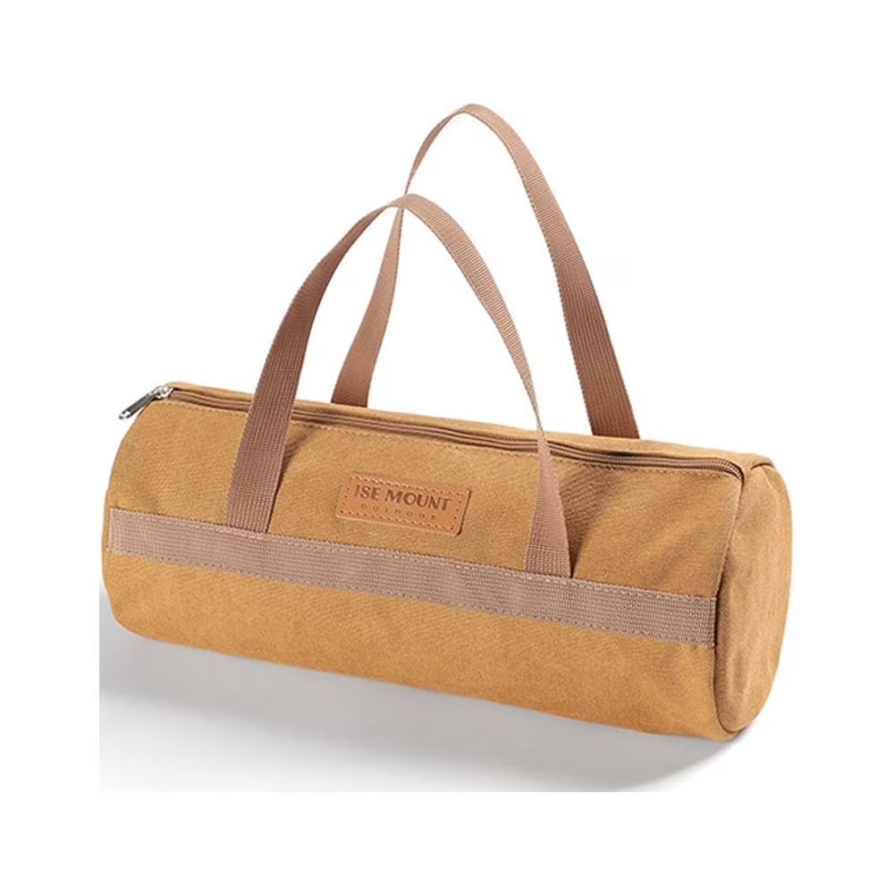 Khaki Canvas Tent Ground Nail Storage Bag M96461