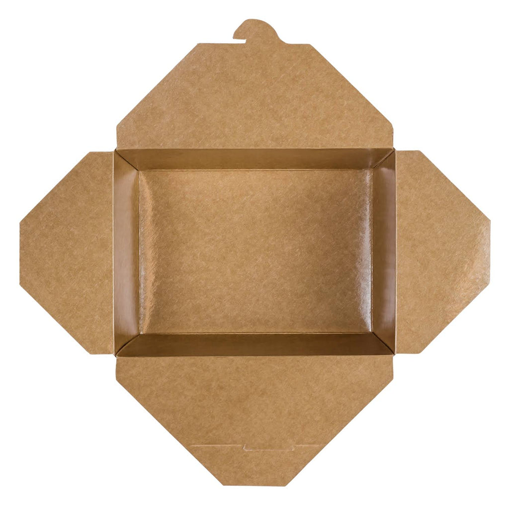 Kraft Fold-To-Go Boxes, 110 oz, Case of 160 T8826