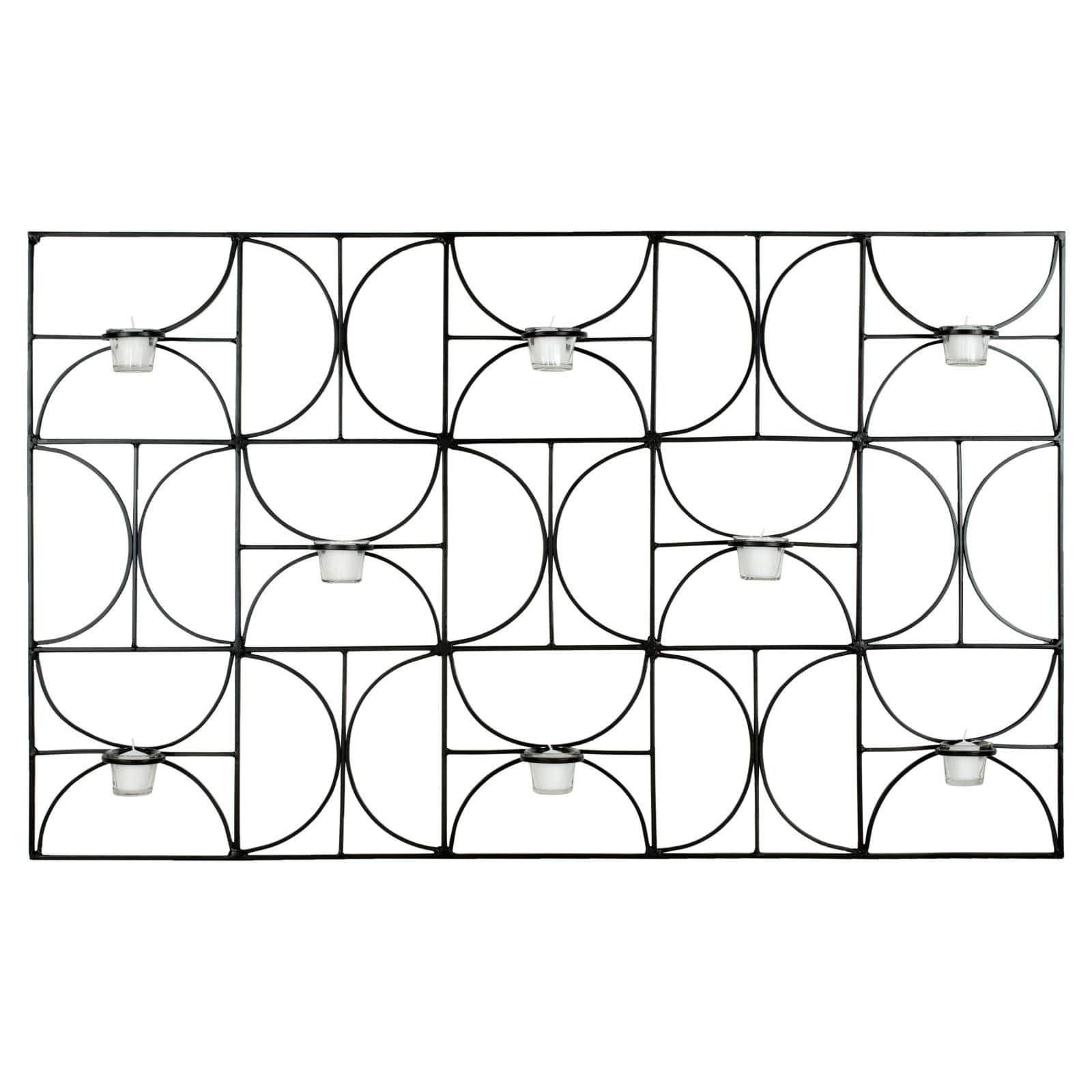 Black Votive Wall Decor P41377