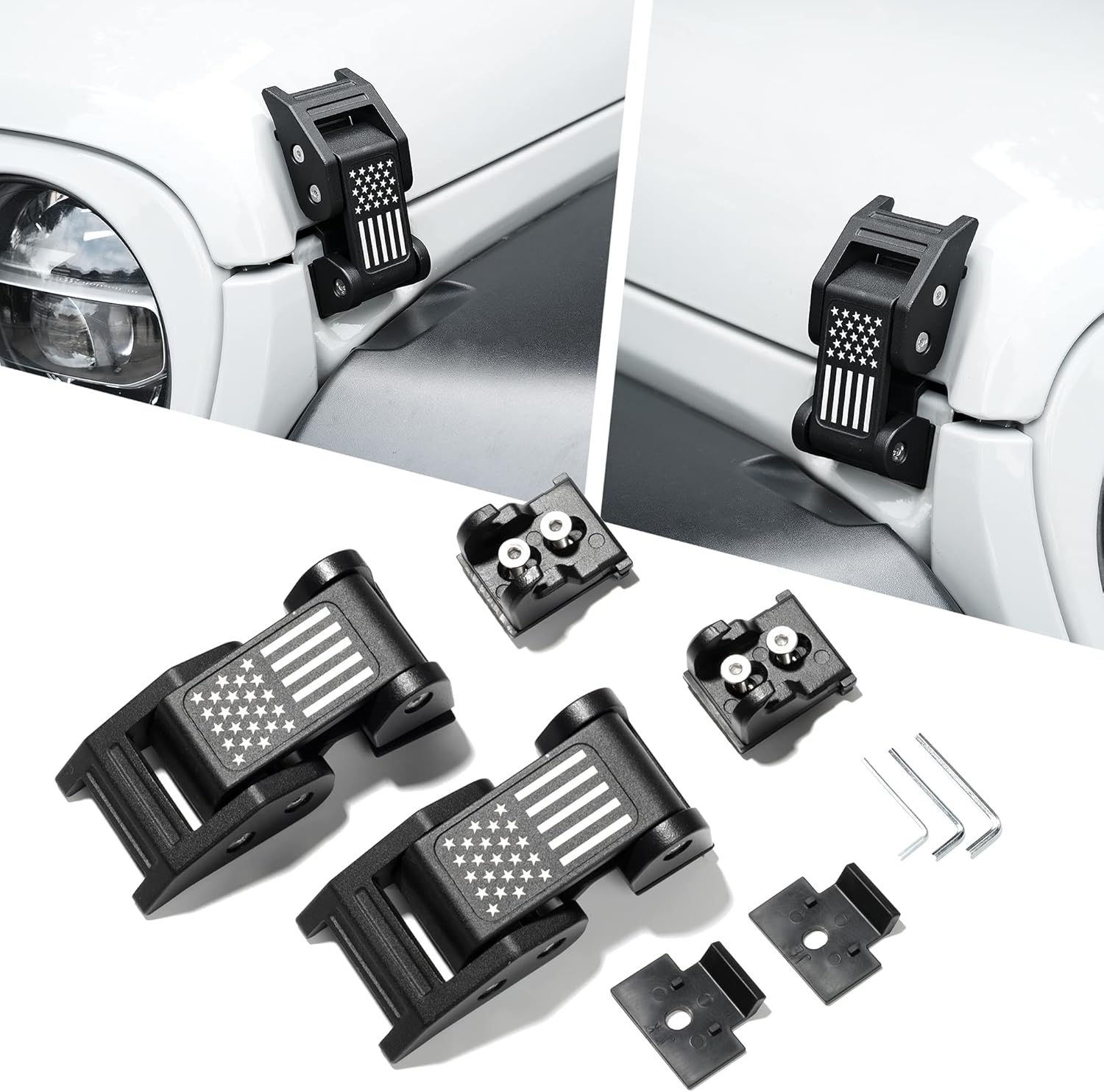 Hood Latches Aluminum Hood Catch (1 Pair) K984