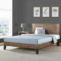 Queen Pine Wood Platform Bed F931