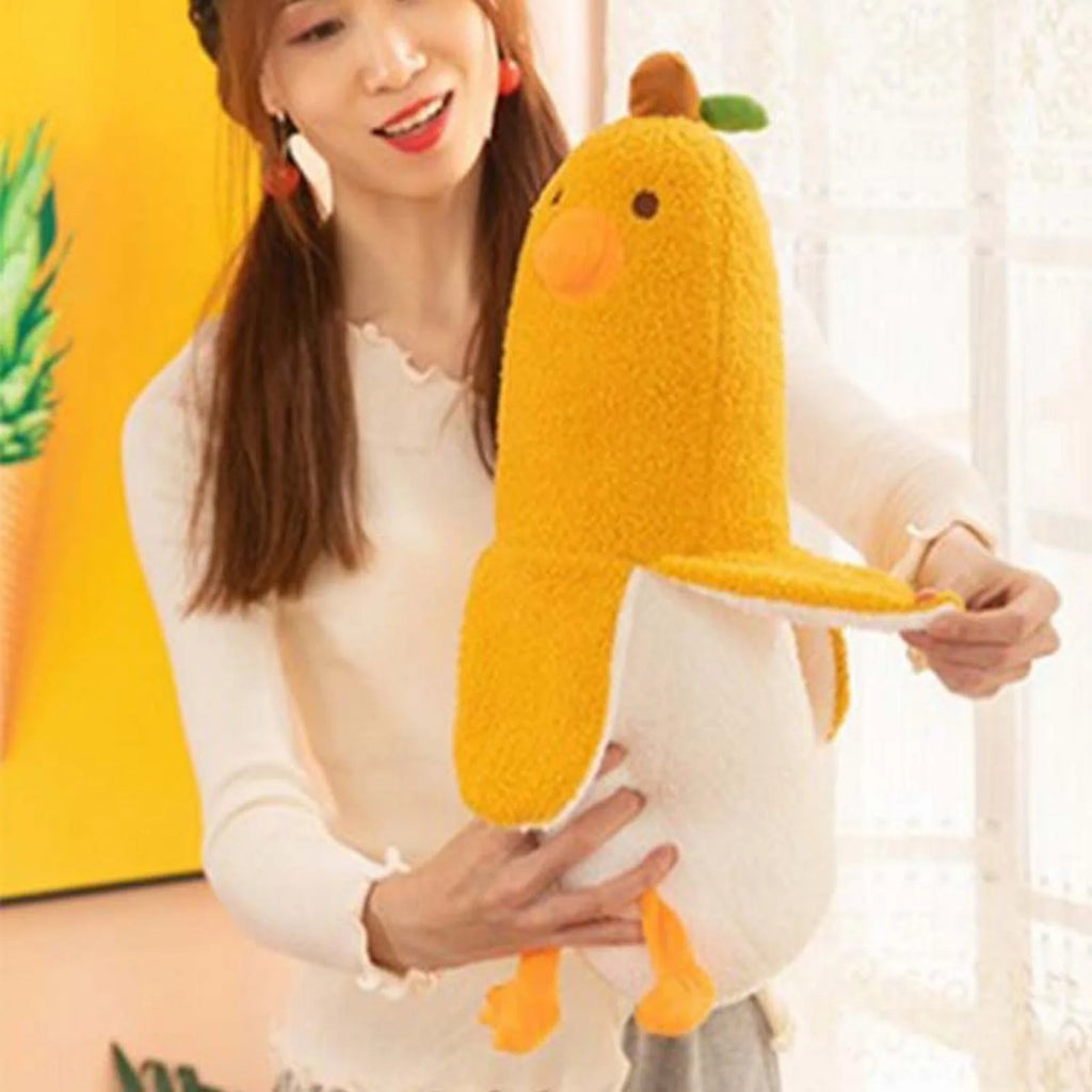 Banana Duck Plush Toy Stuffed Animal Doll Pillow I6098
