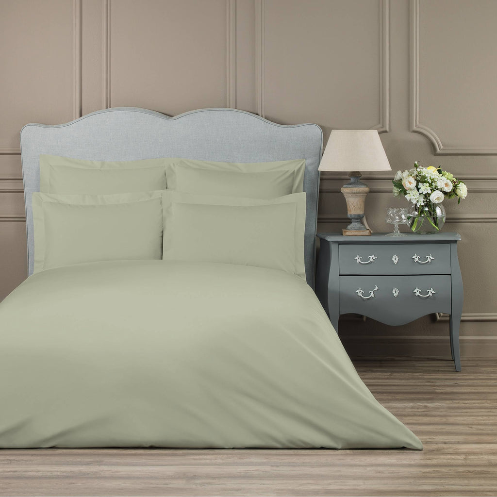 Dusty Olive Cotton Sateen Duvet Cover Twin Size G926