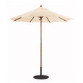 7.5 ft. Dark Wood Cafe Velum Sunbrella Umbrella Z7259