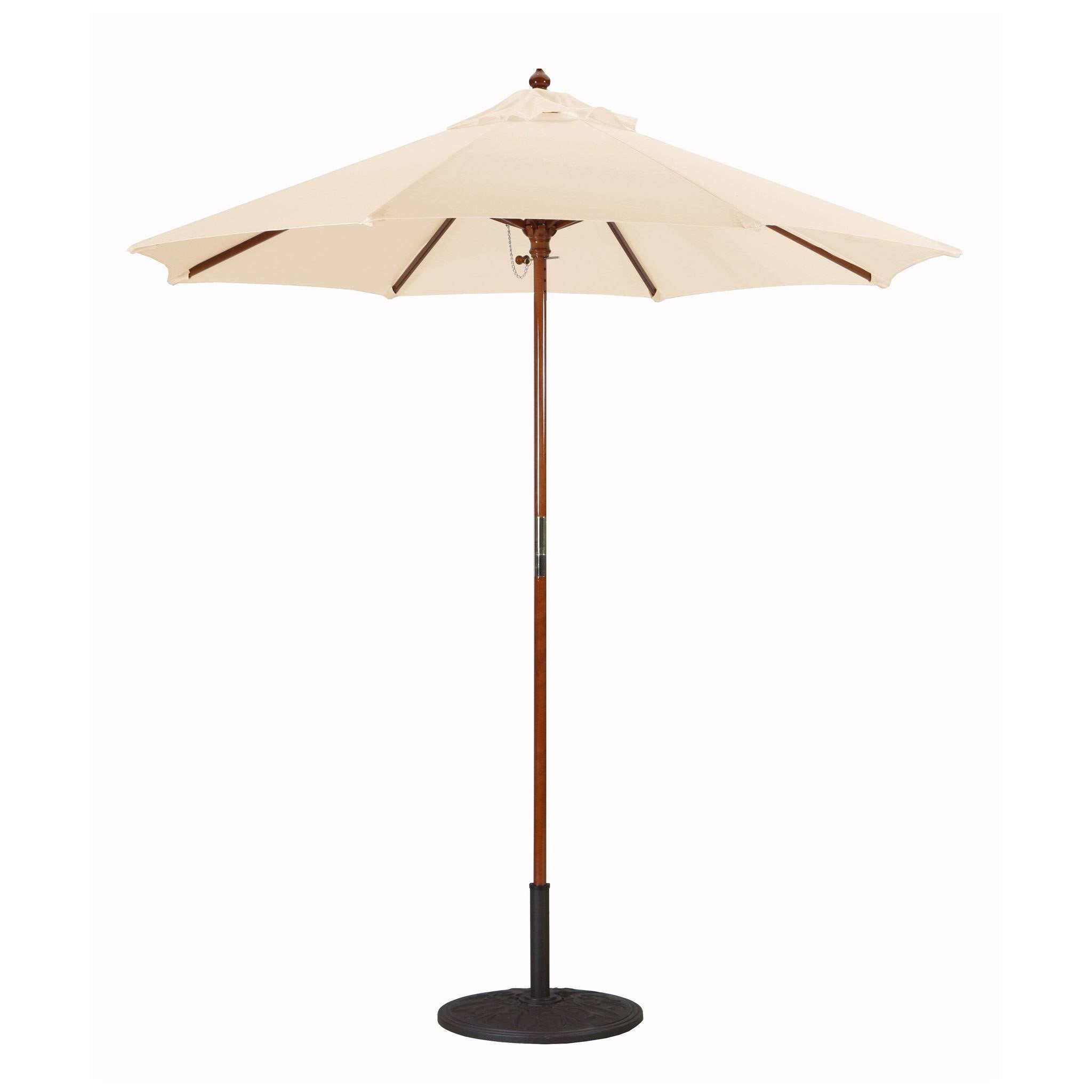 7.5 ft. Dark Wood Cafe Velum Sunbrella Umbrella Z7259