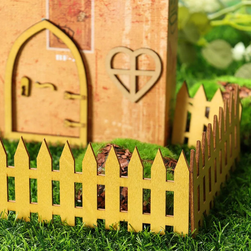 Miniature Fairy Elf Door Dollhouse Wooden Craft Kit N91652