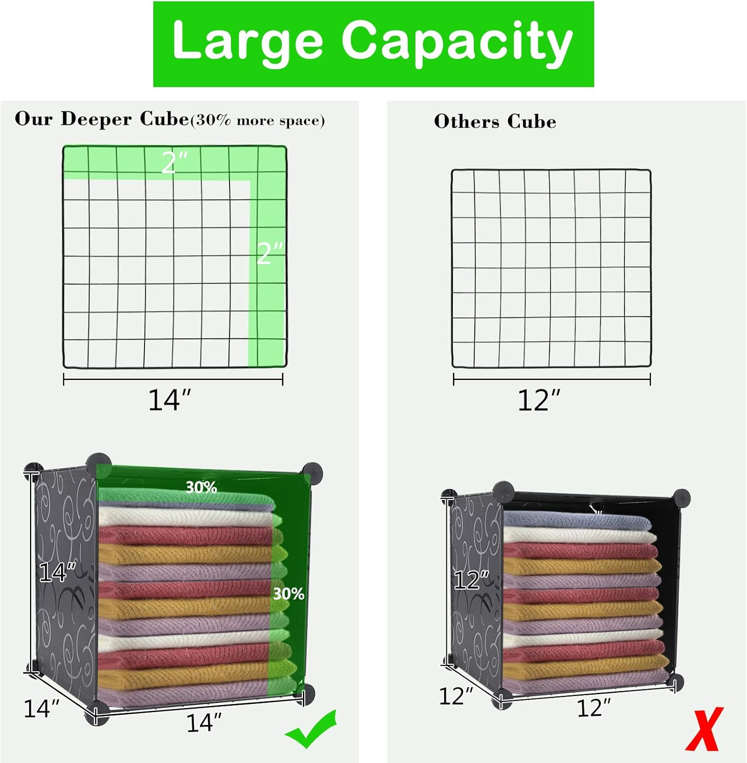 25 Cube Storage Organizer Shelves U5768
