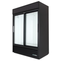 54" Two Section Glass Door Merchandiser, Black, 115v X769463