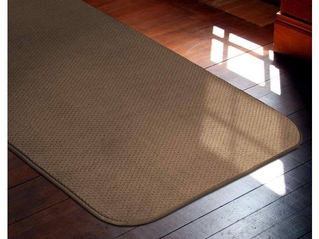 Toffee Brown 22 ft. x 27 in. Skid-Resistant Carpet Runner P4454